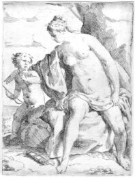 Venus and Amor by Nicolas Prévost at Emanuel von Baeyer - Cabinet