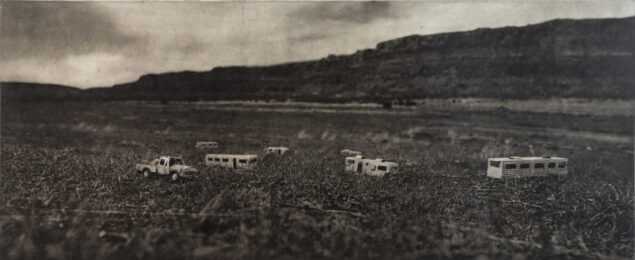 Vermillion Plains by Lothar Osterburg at Emanuel von Baeyer - Cabinet