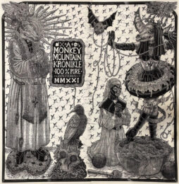 ” A Monkey Mountain Kronikle” by Tom Huck at Tom Hück's Evil Prints
