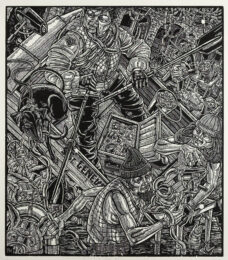 High Water Hog Blues by Tom Huck at Tom Hück's Evil Prints
