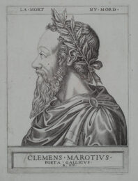 Portrait of Clément Marot by Boyvin René at Sarah Sauvin