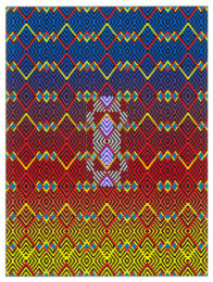 himmak pilla by Jeffrey Gibson at Tandem Press (IFPDA)