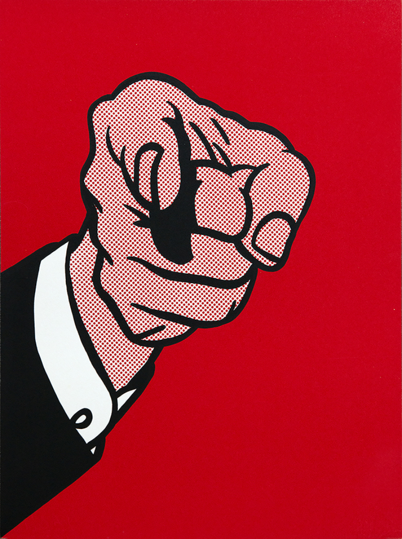 Finger Pointing, from The New York Collection for Stockholm by Roy Lichtenstein