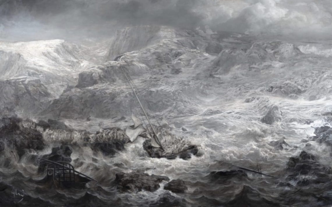 CANTO III. The Acheron by Jordi Diaz Alama