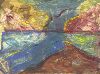 Golden Days 5 by Deborah Freedman at Oehme Graphics