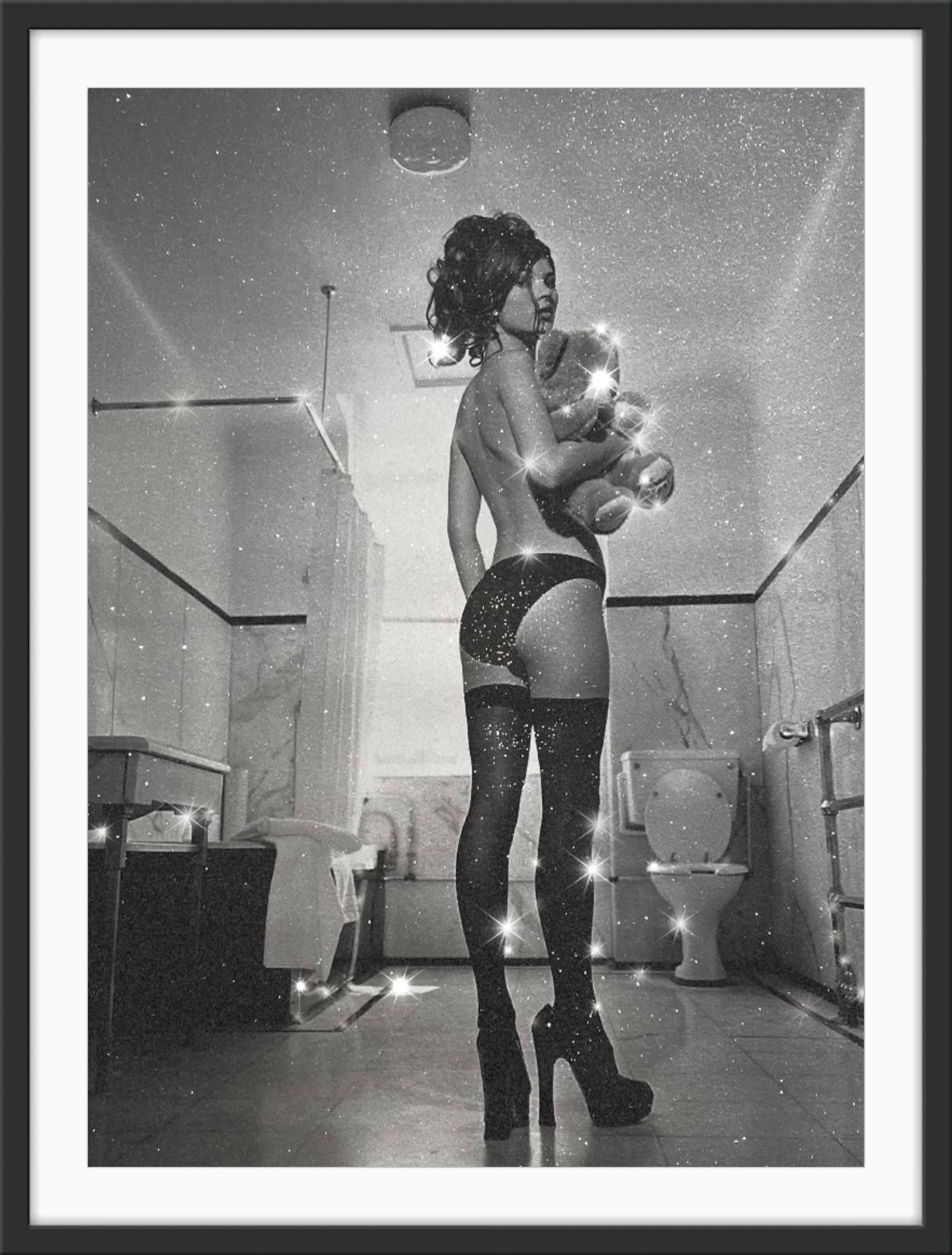 Diamond Dust Kate Moss, Praed St Hotel 1990 (See no Evil, Hear no Evil) (Back)  by Kate Garner