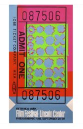 Lincoln Center Ticket by Andy Warhol at Dovehouse Contemporary