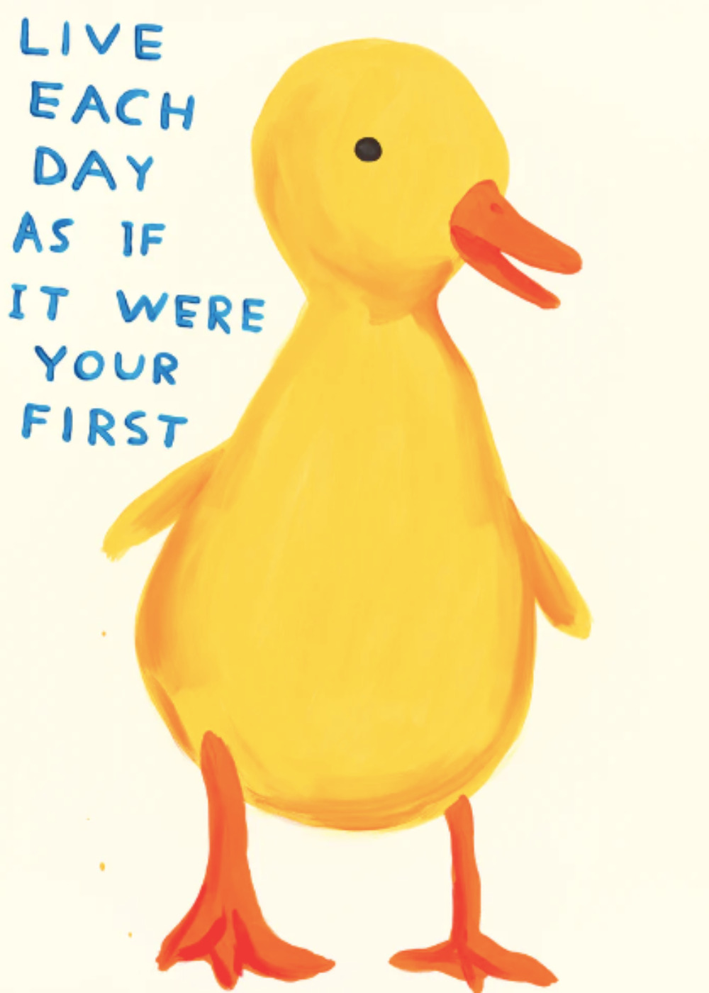 Live Each Day As If It Was Your First by David Shrigley