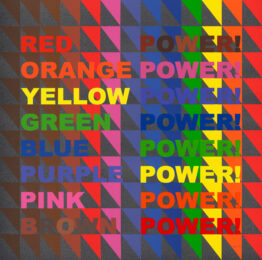 Power! Power! Power! by Jeffrey Gibson at Turner Carroll Gallery