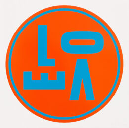 Revolving Love (Orange) by Gavin Turk at Manifold Editions