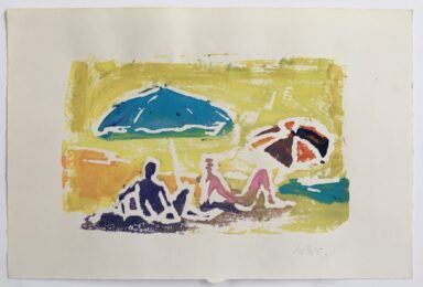 Beach Umbrellas Fire Island by McWillie Chambers at William Chambers Art