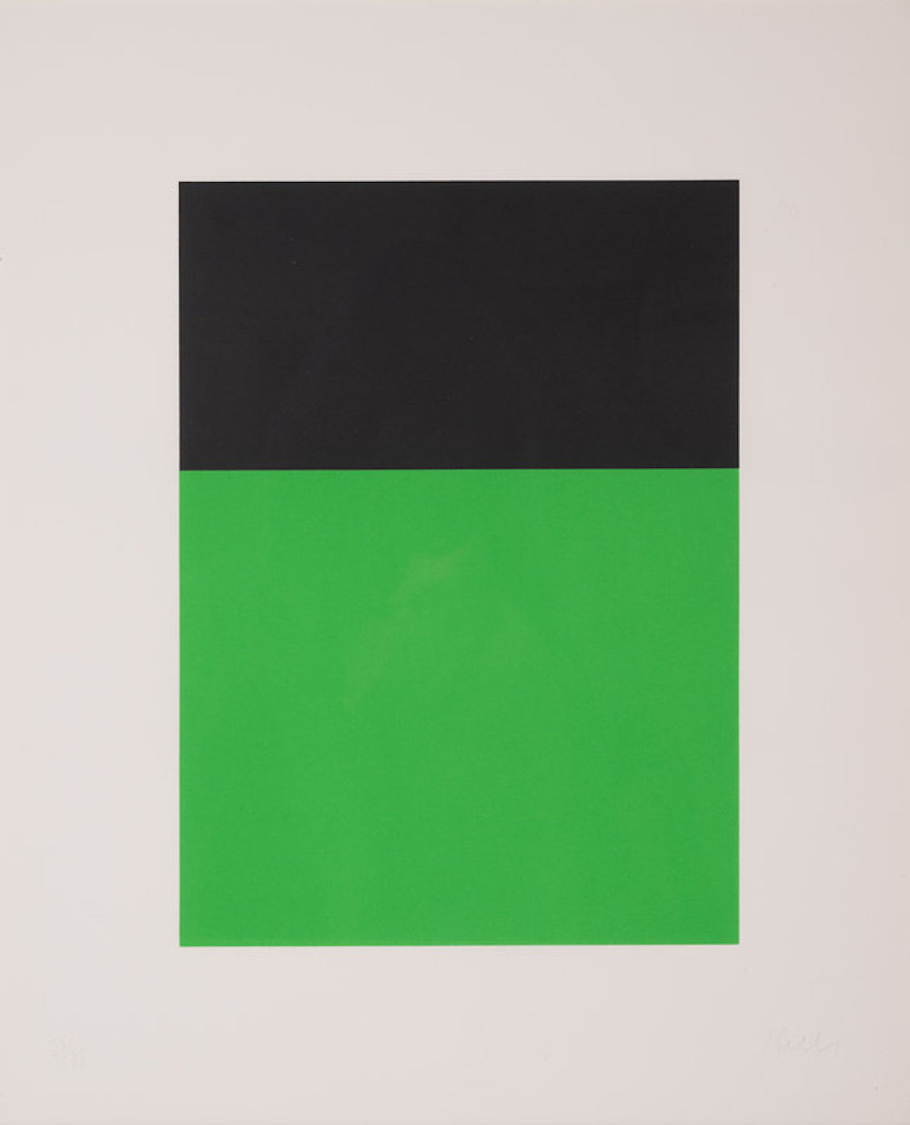 Black/Green by Ellsworth Kelly