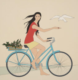 Blue Bicycle by Will Barnet at ebo Gallery