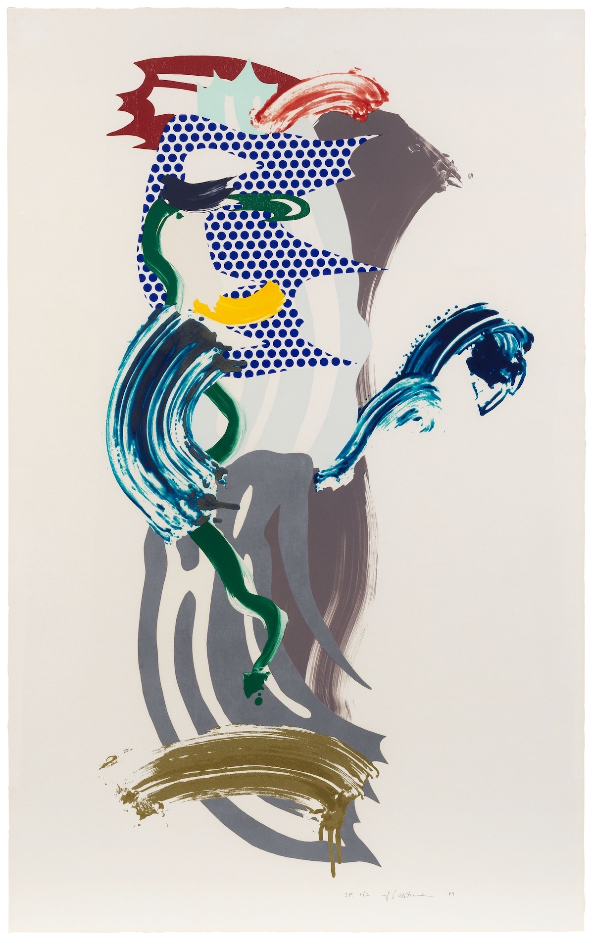 Blue Face by Roy Lichtenstein