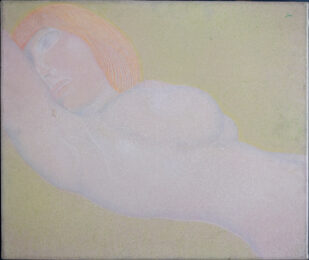 Eva Christine Reclining Nude by Ernst Fuchs at Gilden's Art Gallery