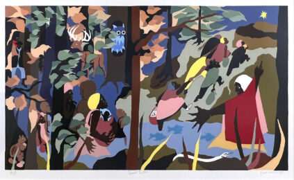 Forward Together by Jacob Lawrence at Turner Carroll Gallery
