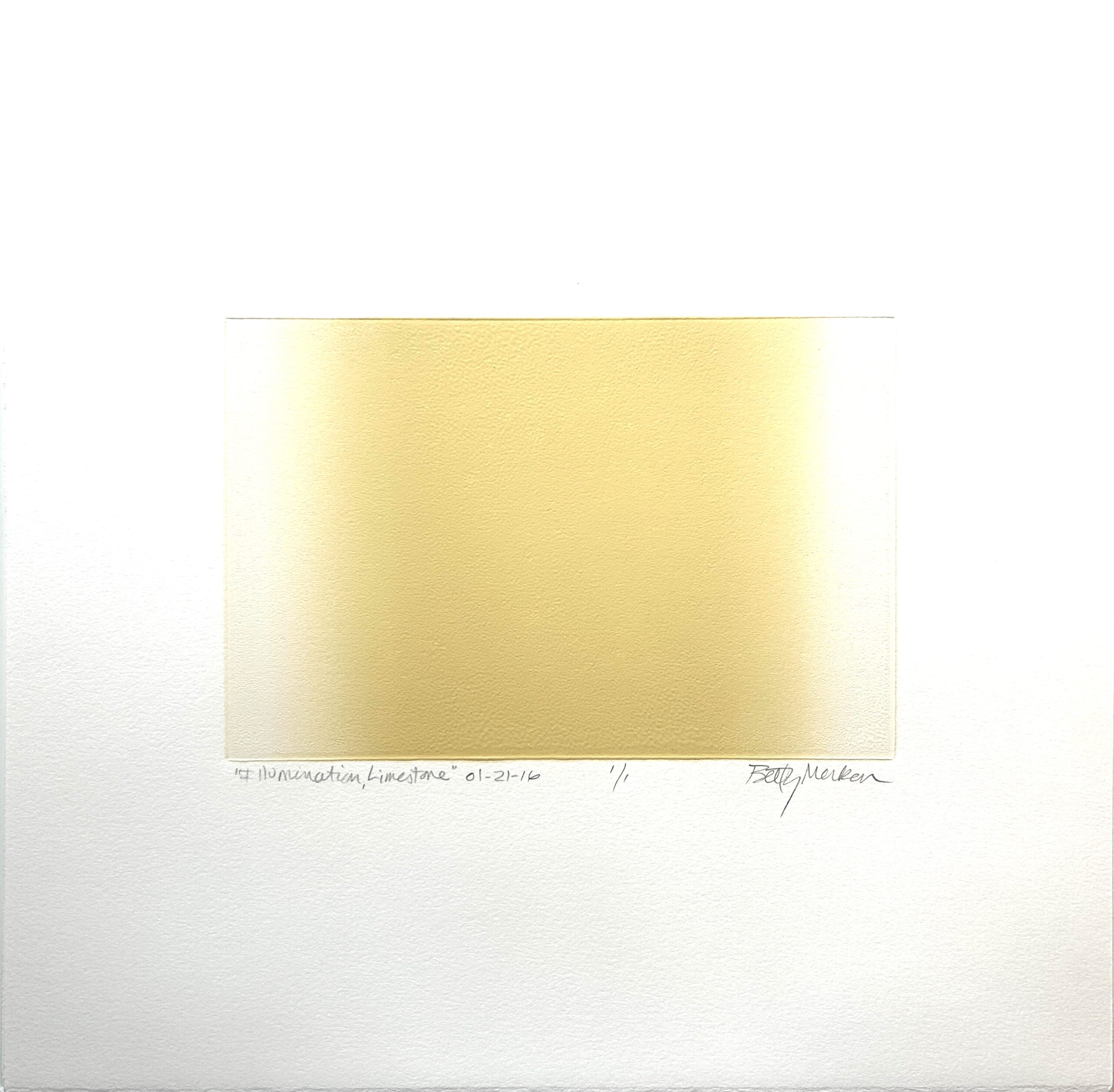 Illumination, Limestone by Betty Merken