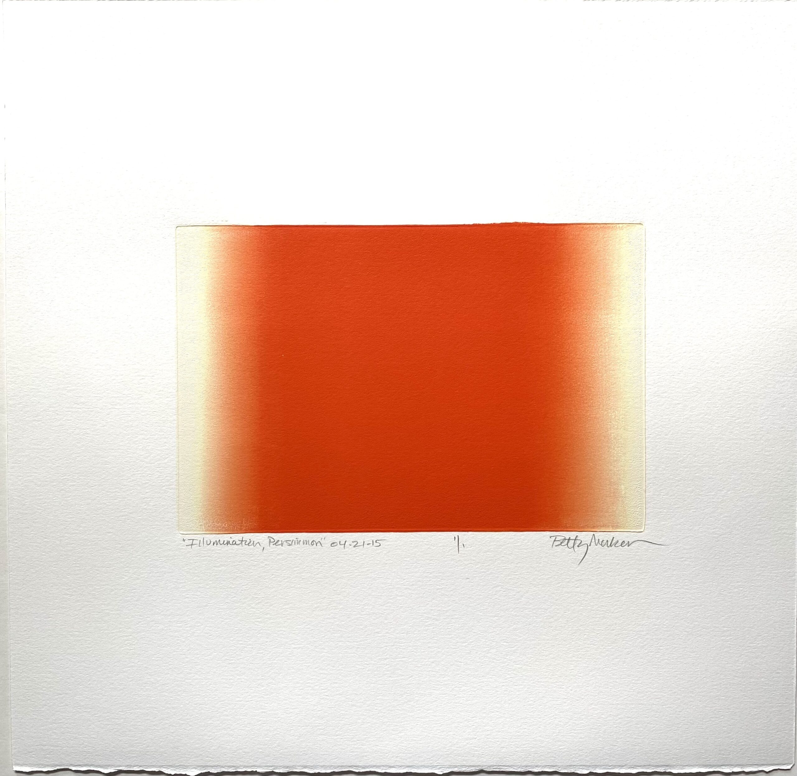 Illumination, Persimmon by Betty Merken