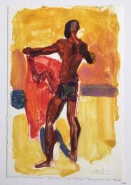 Red Beach Blanket by McWillie Chambers at William Chambers Art