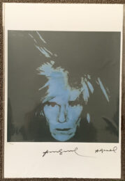 Self Portrait In Blue by Andy Warhol (after) at iMuseum Vegas