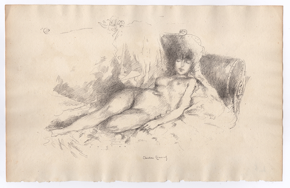 Study from the Nude, Woman Asleep by Theodore Roussel