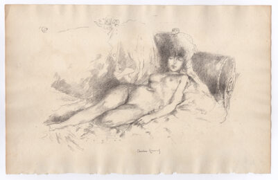 Study from the Nude, Woman Asleep by Theodore Roussel at Emanuel von Baeyer - Cabinet