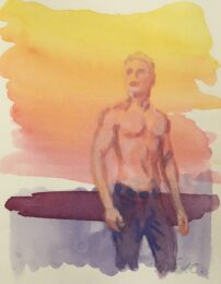 Sunset by McWillie Chambers at William Chambers Art