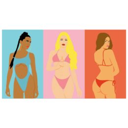 Bikini Girls #2 by Shelby and Sandy at Taglialatella Galleries