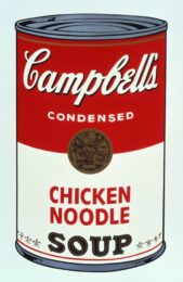Campbell’s Soup I, Chicken Noodle by Andy Warhol at Gregg Shienbaum Fine Art