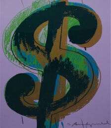 $ Dollar Sign, FS II.277 by Andy Warhol at Gregg Shienbaum Fine Art