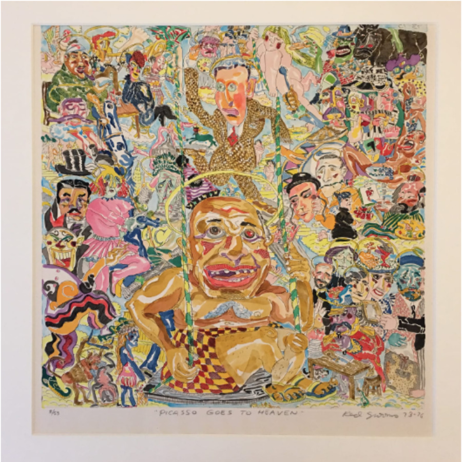 Picasso Goes To Heaven by Red Grooms