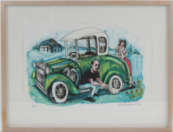 Pollock’s Model A by Red Grooms at Puccio Fine Art