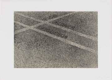 Private: Pico, Flower, Figueroa by Ed Ruscha at Kenneth A. Friedman & Co.
