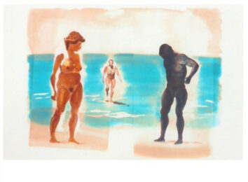 Untitled Portfolio (Four Prints), Beach Scenes by Eric Fischl at Robert Fontaine Gallery