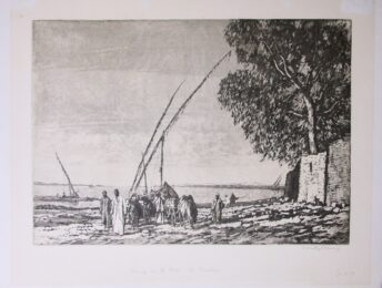 Evening on The Nile, El Fashar by William Westley Manning at Editions Graphiques Ltd