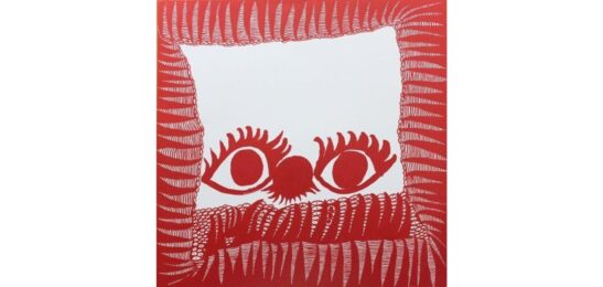 My Self Portrait done when I was heartbroken by Yayoi Kusama at Dovehouse Contemporary
