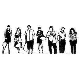 The Australian Statuettes (the complete series of 7) by Julian Opie at Dovehouse Contemporary