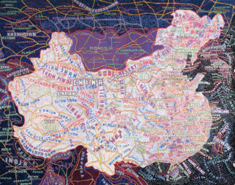 China by Paula Scher at Sims Reed Gallery (IFPDA)