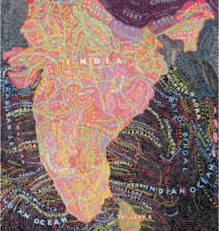 India by Paula Scher at Sims Reed Gallery (IFPDA)
