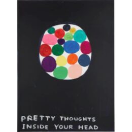 Pretty Thoughts Inside Your Head by David Shrigley at Dovehouse Contemporary