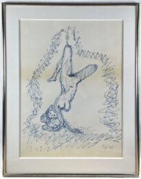 Hanging Woman (framed drawing) by Claes Oldenburg at Petersburg Press