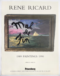 Mal de Fin: Paintings 1989-1990 by Rene Ricard at Petersburg Press