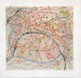 Paris by Paula Scher at Jim Kempner Fine Art