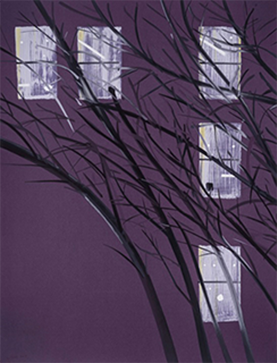 Purple Wind by Alex Katz