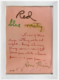 Red Blue Nasty by Rene Ricard at Petersburg Press