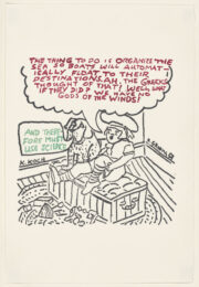Untitled (from the Stamped Indelibly Portfolio) by Kenneth Koch with Red Grooms at Robert Fontaine Gallery