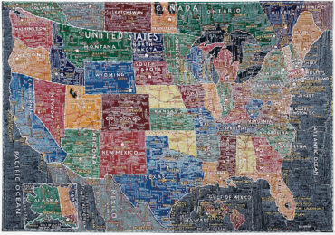 U.s.a by Paula Scher at Jim Kempner Fine Art