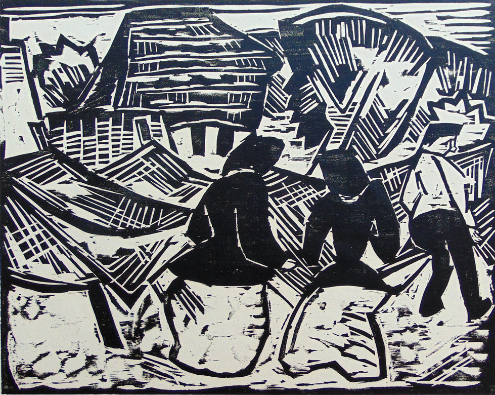 By the Nets by Karl Schmidt-Rottluff