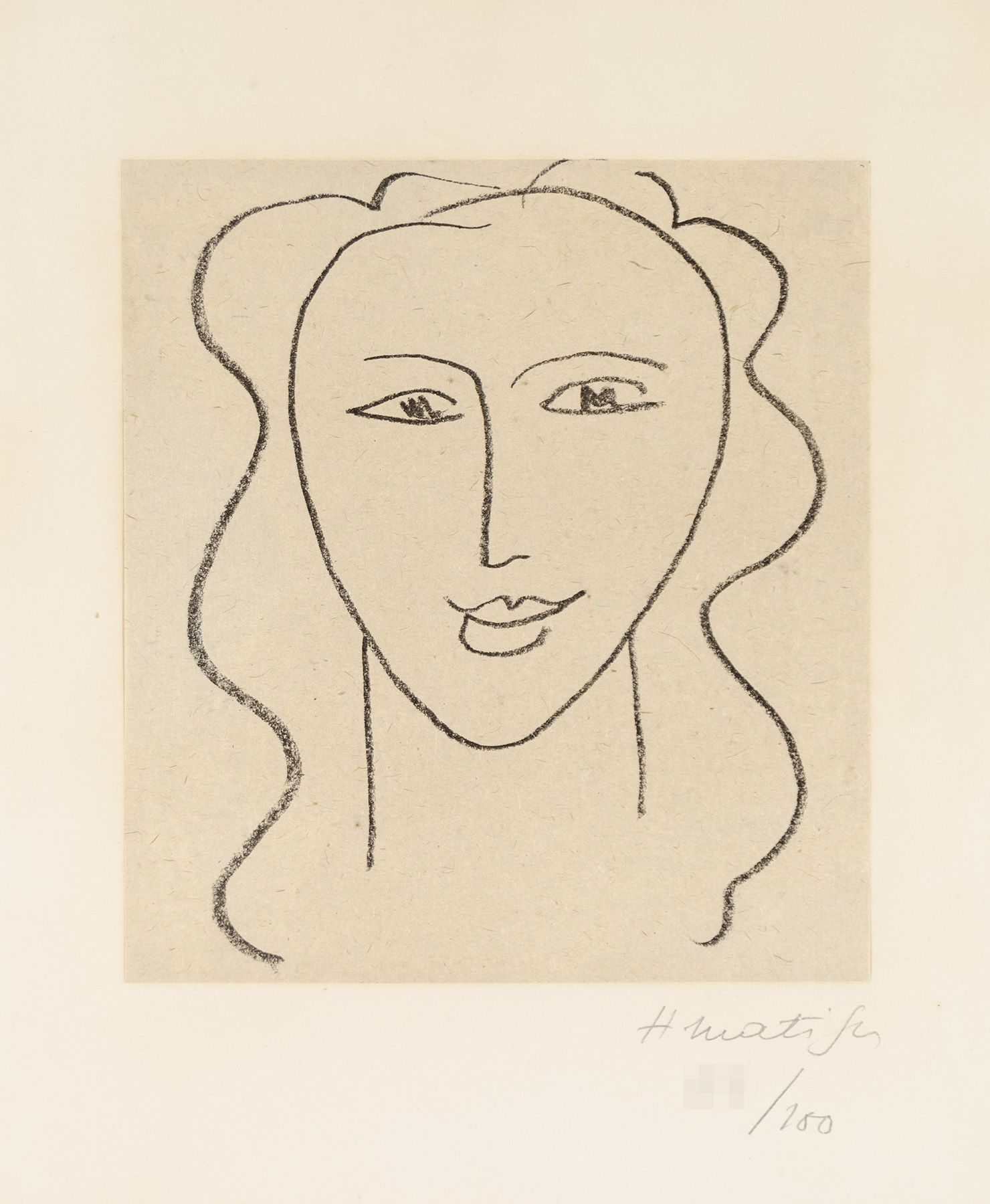 Study for the Virgin – Face by Henri Matisse