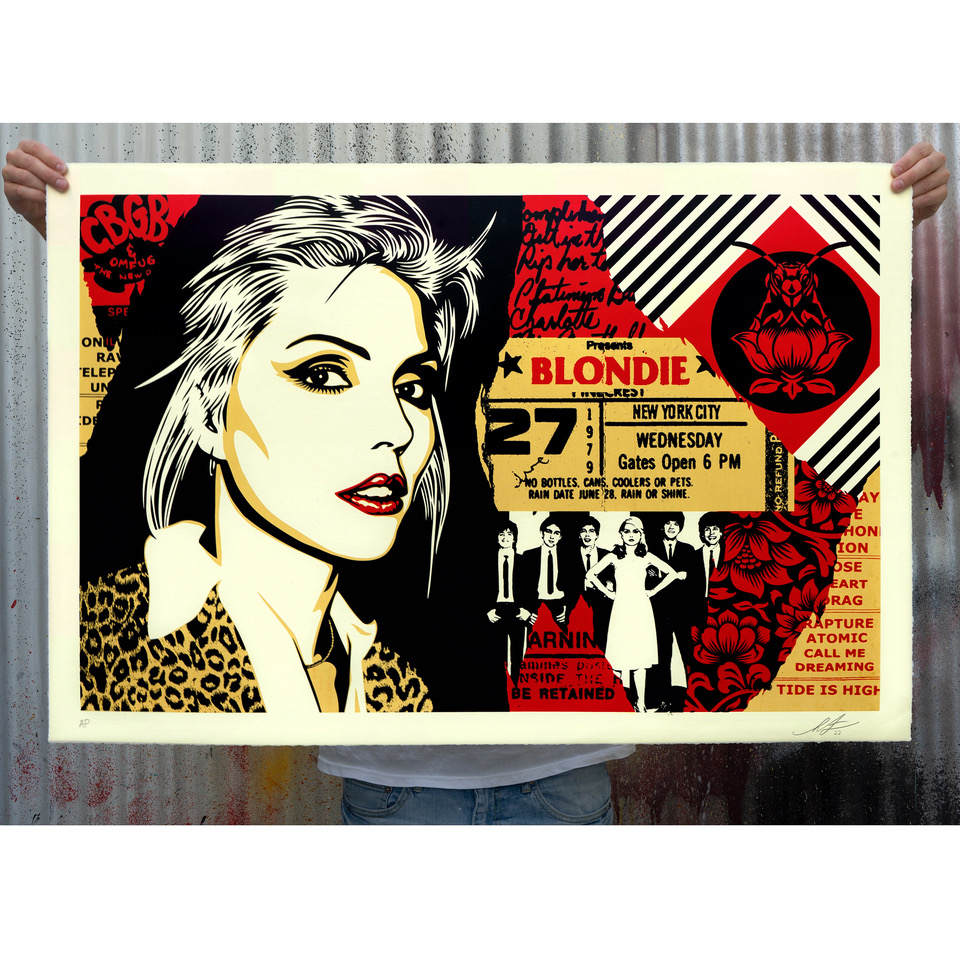 Blondie on Bowery by Shepard Fairey
